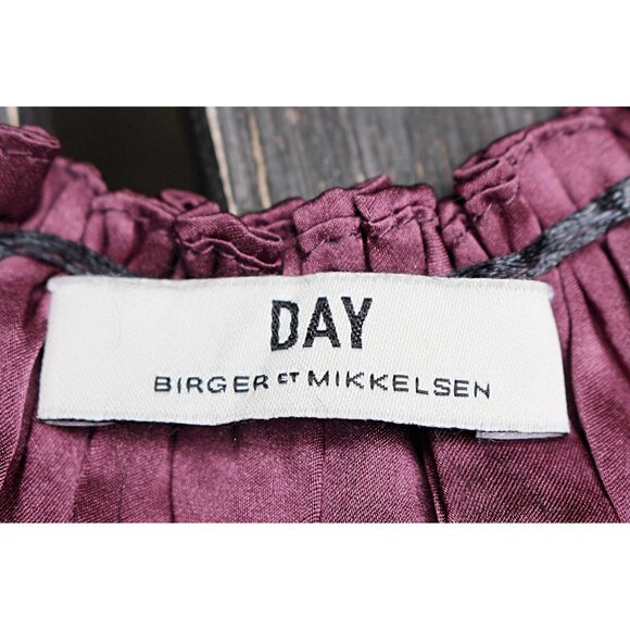 Day Birger et Mkkelsen - Silk Charmeuse Babydoll Dress with Sequin Sleeves, S M - Picture 11 of 11